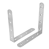 Hommy 棚受け アングルブラケット　90度アングル　直角　125mm x 125mm x 20mm 　2個入り