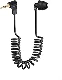 BXSKRES(なか) イヤホン 片耳 有線3.5mmスプリングコードイヤホン 弾性ケーブル伸縮性コード片面ヘッドフォン イヤフォン有線 密閉型 重低音 噪音低減 ノイズ遮断イヤホン 携帯電話 MP3プレーヤー コンピューター用のヘッドセット0.8m