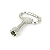 uxcell 金属三角形キー 　三角パネルロック 9x8mm 　 金属　安心感も安全性も