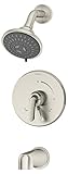 Symmons S-5502-STN-TRM Elm 1-Handle 3-Spray Tub and Shower Faucet Trim, Satin Nickel [並行輸入品]