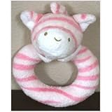 【並行輸入】angel dear Ring Rattle Pink Zebra　エンジェルディア　リングがらがら　しまうまピンク