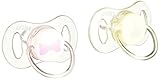 Philips AVENT Newborn pacifier 2 Piece Pink/Yellow 0-2 Months [並行輸入品]