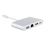 B Blesiya 部品備品　4IN1 タイプC→ HDMI USB 3.0　RJ45　タイプC アダプタ　USB-C コンバータ