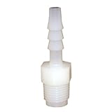 LASCO 19 – 9645バーブ継手アダプタに5 / 16インチ挿入と1 / 8インチオスパイプスレッド、ナイロン