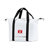 ペット防災ショルダーバッグ単品（ホワイト）防炎防水素材 防災士監修 ショルダーと手持ちの2way 反射材・蓄光材付 防災防犯ダイレクト