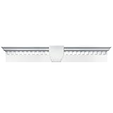 Buildersエッジ060020633001 33 5 / 8 " x 6 "クラシックDentilウィンドウヘッダー001、ホワイト