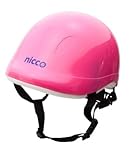 nicco キッズ ヘルメット （ストロベリーピンク）　限定オリジナルカラー　頭囲49～53㎝　ハードシェル　日本製