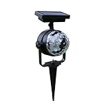 Li- 芝生ライト、ソーラーパワーランプLEDプロジェクターライトカラフルな回転ソーラーライト屋外庭芝ランプホーム中庭の装飾 LQ (色 : Colorful color)