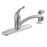 Moen 7430 Chateau One-Handle Low Arc Kitchen Faucet, Chrome [並行輸入品]