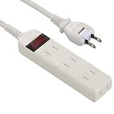 オーム電機 ブレーカー付安全タップ 4個口 2m 白 HS-TV42S-W 00-5033 OHM
