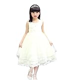 ベビーゴー　子供ドレス　ワンピース　花　リポン付き　ノースリーブキッズドレス　ガールズワンピース　フォーマル　ドレス　ビーズ付き　リポン付き　発表会 結婚式 入園式 文化祭 演奏会　ブルー　ライトイエ