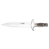 ストレート刃 23 cm. 105 C と鹿の角のハンドルの Cudeman フィニッシャー ナイフ