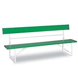 テラモト　ベンチ(背付)1800　　緑