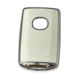 [Kinotaka] 新型CX5 CX-30 CX30 CX8 MX-30 CX60 ロードスター TPU製キーケース スマートキーカバー (ホワイト)