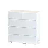 キャビネット 北欧 木製 白家具　フレア Frea　キャビネット FREA80-75H　組合せ収納 スリム 薄型 佐藤産業