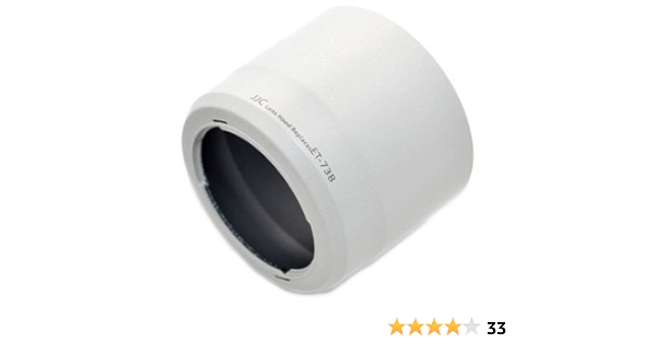 Amazon Jjc レンズフード 白色 Et 73b キャノン互換 Ef70 300mm F4 5 6l Is Usm用 レンズフード 通販