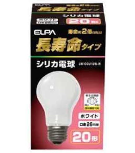 Amazon | パナソニック シリカ電球 100V 20W形 E26口金 LW100V18W