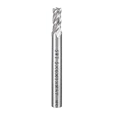 uxcell ストレートフラットノーズエンドミルカッター CNCルータービット 4フルート 5mm x 13mm シャンク6mm