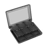 [FineGood] 3DS ソフトケース 22 カード容量 ビデオゲームカードケース メモリカード収納 携帯 ゲームカード (ブラック)