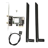 AX210 PCIe WiFiカード、Bluetooth 5.2、2.4G / 5G / 6Gデスクトップワイヤレスネットワークカード、カバーなし、Win10用の高速Wifi 6Eカード、Win11用(カバーなしのAX210デスクトップ)