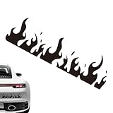 車用炎ステッカー | 防水バイクステッカー - 防水粘着グラフィック ヘルメット ノートPC スケートボード バイク用 デカール