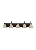 Sea Gull照明Gladstone家宝ブロンズEnergy Star five-light LED Bath Vanity