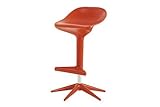 Kartell カルテル Spoon スプーン スツール （昇降機能付き）/レッド SPON-4828-10