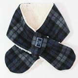 (ピッカプー) Pickapooh ウール & オーガニックコットン マフラー ブルーチェック サイズ1 (約75cm×10cm)