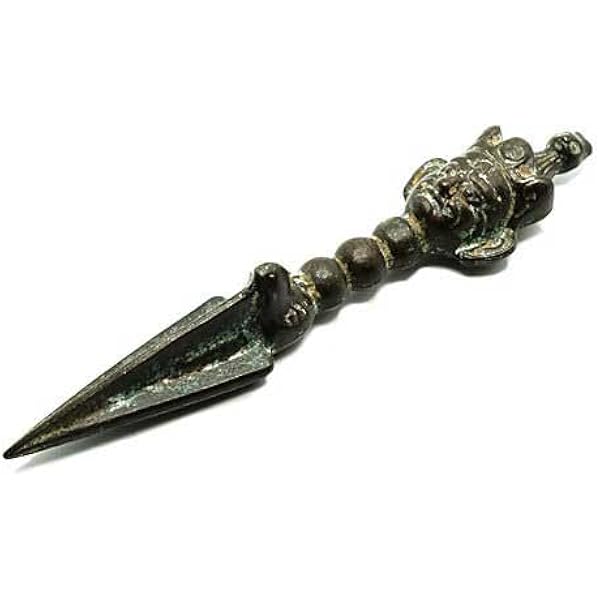 Amazon.co.jp: [BRASS STORE] 真鍮 プルパ（3面憤怒尊）ブラス 密教法