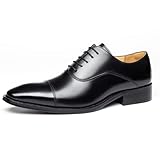 [フォクスセンス] ビジネスシューズ 革靴 メンズ ドレスシューズ 本革 ストレートチップ 紳士靴 内羽根 軽量 防水 高級レザー フォーマル ブラック 27.0cm C1988-01