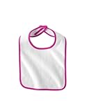 Rabbit Skins R1003 Infant Terry Snap Bib - Raspberry Sorbet by Rabbit Skins