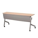 TOKIO NTTホールディングテーブル 棚無 パネル付 W1500×D450×H720mm NTT-1545PN ナチュラル