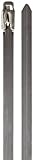 BAND-IT KE1388 Uncoated 304 Stainless Steel Ball-Lok Cable Tie, 5/16 Width, 42 Length, 0.010 Thick, 