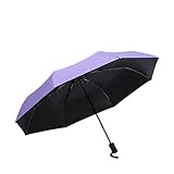 Ho-mart 折りたたみ傘 大きな傘 新強化　三つ折り　グラスファイバー傘骨 梅雨対策 雨傘　日傘 自動開けステッキ傘 紳士傘 耐風傘 撥水加工 晴雨兼用 (パープル)
