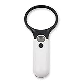 Bi-CUBE（ビーキューブ） 3LED付ルーペ 天眼鏡 虫眼鏡 読書用拡大鏡　宝石鑑定 編み物 手芸などの細かい作業に 老眼　倍率 3倍 45倍