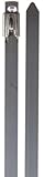 BAND-IT KE1348 Uncoated 304 Stainless Steel Ball-Lok Cable Tie, 5/16 Width, 14.2 Length, 0.010 Thick