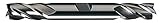 Cleveland C41223 HD-4C High Speed Steel Double End 4-Flute Center Cutting Finisher End Mill [並行輸入品]