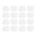 XuJJJJunB 透明シリコン製のピックすべり止めシール 極薄・強力 滑り止めシール 楽器用 ギターピック 16枚入り