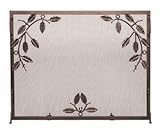Minuteman International SingleパネルWeston暖炉スクリーン Large - 44W x 33H inches グレー G-4433