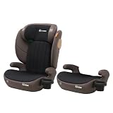 ＧＵ ＭＯＤＥ ジュニアシート チャイルドシート ISOFIX 2wayモデル 3歳頃～12歳(身長100-150cm) 新基準R129適合 5年保証 カップホルダー付 シートベルト固定 背もたれ取り外し可【ブラックxブラウン/バードメッシュタイプ】