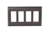 Amerock BP36507ORB Candler 4 Rocker Wallplate, Oil-Rubbed Bronze [並行輸入品]