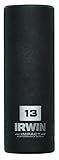 IRWIN Tools 1877486 Impact Performance Series 6-Point Deep Well Socket Bit 13mm 3/8-Inch Square Driv