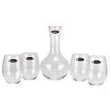 Riedel [ リーデル ] O Tumbler オー タンブラー Value Pack O Gift バリューパック オー ギフト 1 セット（タンブラー4個、デキャンタ 1個） クリア（透明） 