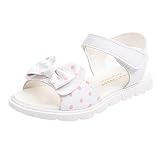 yalasgaガールズリボン付きサンダル、幼児用ベビー靴Prewalkersノンスリップカジュアルシューズ 4-4.5T マルチカラー Yalasga g6
