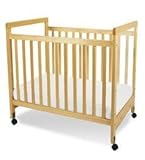 Foundations SafetyCraftコンパクトCrib – クリアビューケースパネル – Natural
