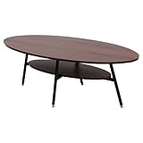 テーブル 木製 ローテーブル ウォールナット調 ブラウン