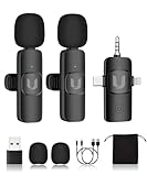 4in1 マイク ピンマイク 360°集音 小型マイク 瞬時接続 ノイズ軽減 2人同時使用 iPhone/Android/PC 3.5mm対応 超ミニ クリップ式 プラグ＆プレイ APP不要 撮影/動画配信/会議/生放送等に対応 収納袋付き 日本語説明書