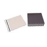 ジョイントマット　JTMR-68 　8枚入り　60×60cm 防音マット　耐熱 　床面保温　ベビーマット プレイマット 子供部屋　カーペット パンチ　パズルマット　衝撃吸収 キズ防止　ブラウン＆ベージ