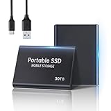 外付け SSD 30TB 新アップデート高速 SSD 外付け 30TB USB3.2/Gen2【PS4 PS5 Win Mac Pad Phone tv対応】SSD 外付け 軽量 防水防塵 耐落下 ブラック 外付け ssd 30tb 品質保証