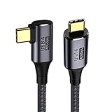 NFHK 角度付き USB4 ケーブル 40Gbps 100W充電 8K@60Hz 5K@60Hz USB4.0 Thunderbolt3/4 80cm対応